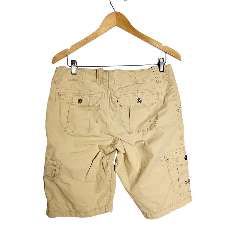 Arc’teryx Women’s Cargo Shorts Size 10 Beige Hiking Outdoor Utility - Picture 2 of 9